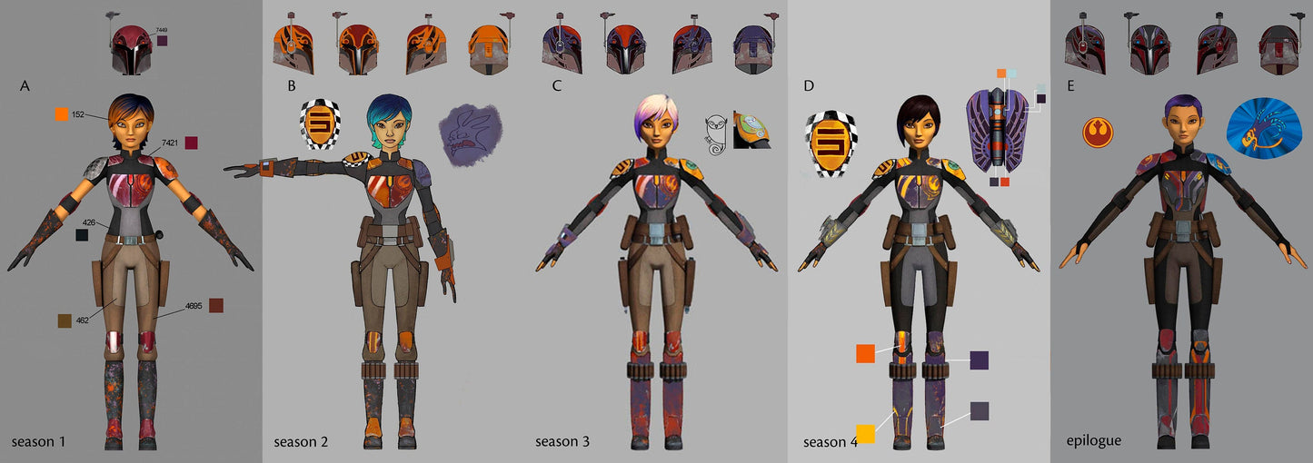 Armadura mandaloriana de Sabine Wren/Bo Katan